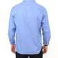 Dapper Blue Cotton Dress Shirt for Men - SEHABRANDS