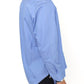 Dapper Blue Cotton Dress Shirt for Men - SEHABRANDS