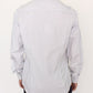 Elegant White and Gray Striped Cotton Shirt - SEHABRANDS