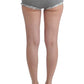 Chic Gray Lace-Trimmed Mini Shorts - SEHABRANDS