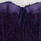 Purple Lace Silk Blend Bustier Corset - SEHABRANDS