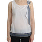 Elegant Cotton-Blend Bow Top - SEHABRANDS