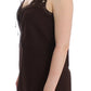 Chic Brown Tunic Cotton Dress Top - SEHABRANDS