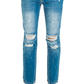 Chic Distressed Straight Leg Jeans - SEHABRANDS