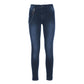 Chic Lightly Washed Blue Slim-Fit Jeans with Chain Detail - SEHABRANDS