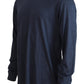 Dolce & Gabbana Sophisticated Silk Polo Sweater in Blue