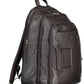 Brown Leather Men Backpack - SEHABRANDS