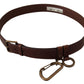 Dolce & Gabbana Elegant Brown Leather Belt with Metal Buckle