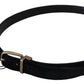 Dolce & Gabbana Elegant Black Leather Belt