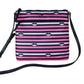 Jae Nylon Leather Flat Pink Striped Multi Crossbody HandBag Purse - SEHABRANDS