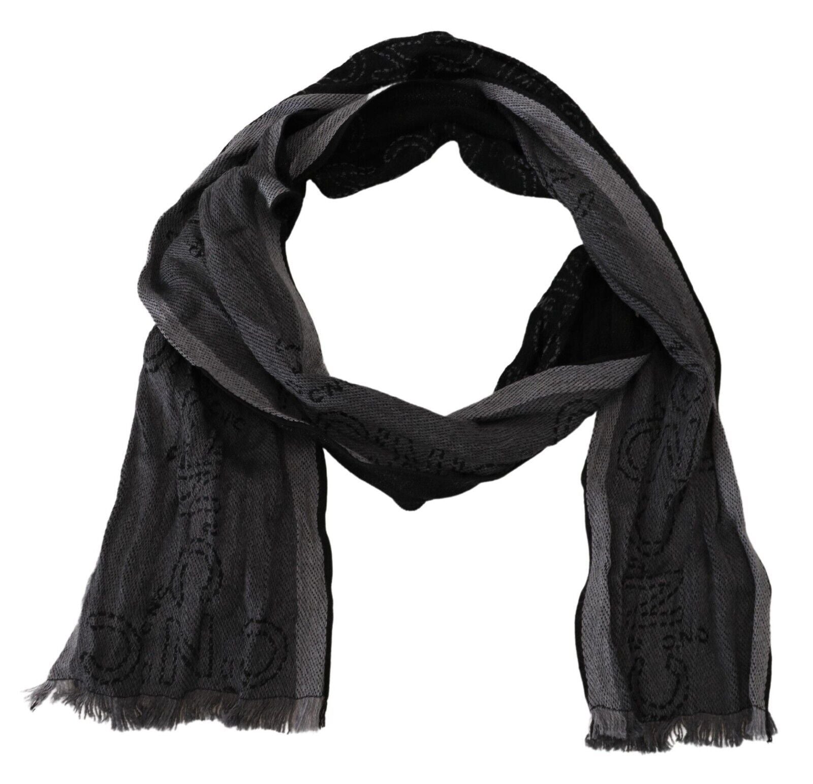 Elegant Italian Wool Men's Scarf Wrap - SEHABRANDS