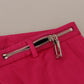 Dolce & Gabbana Chic Pink Cotton Blend Trousers