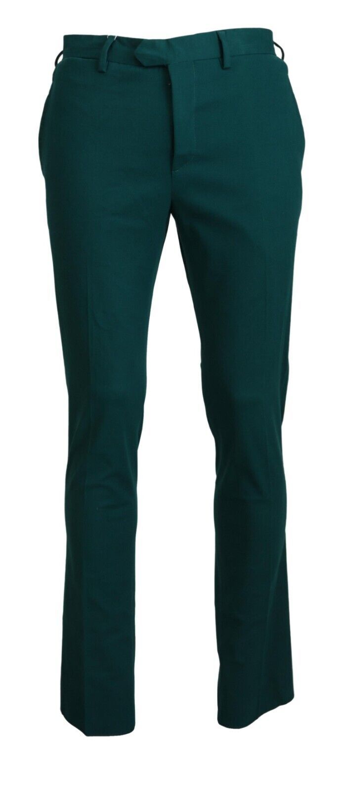 Elegantly Tailored Green Pure Cotton Pants - SEHABRANDS