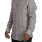 Dolce & Gabbana Elegant Grey Slim Fit Linen Shirt