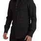 Dolce & Gabbana Elegant Slim Fit Dark Green Cotton Shirt