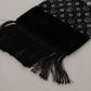 Dolce & Gabbana Elegant Black Geometric Silk Blend Scarf