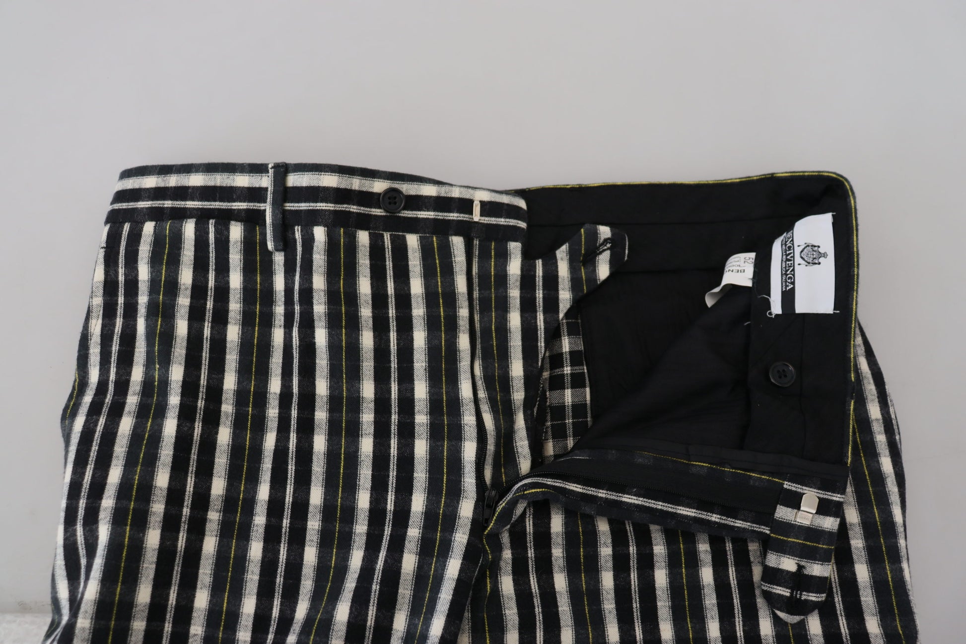 Elegant Black and White BENCIVENGA Pants - SEHABRANDS