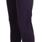 Elegant Purple Cotton Trousers - SEHABRANDS