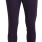 Elegant Purple Cotton Trousers - SEHABRANDS