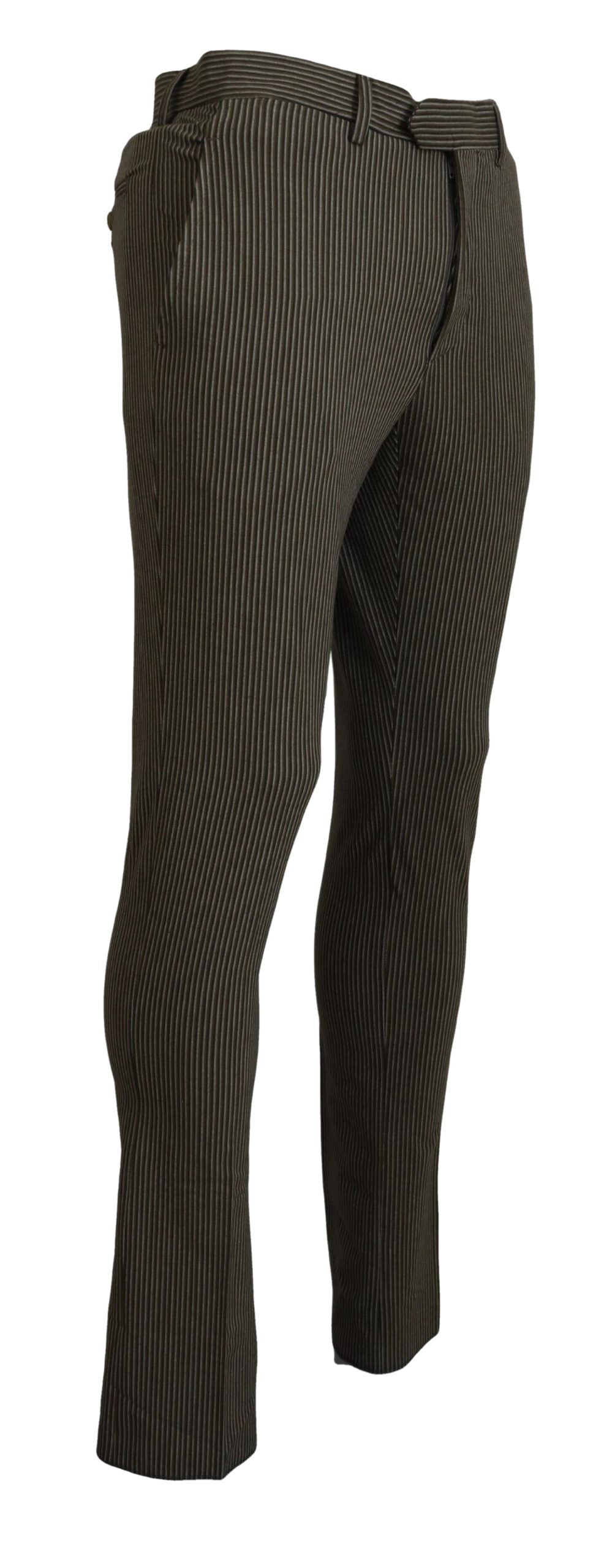 Elegant Multicolor Pure Cotton Trousers - SEHABRANDS