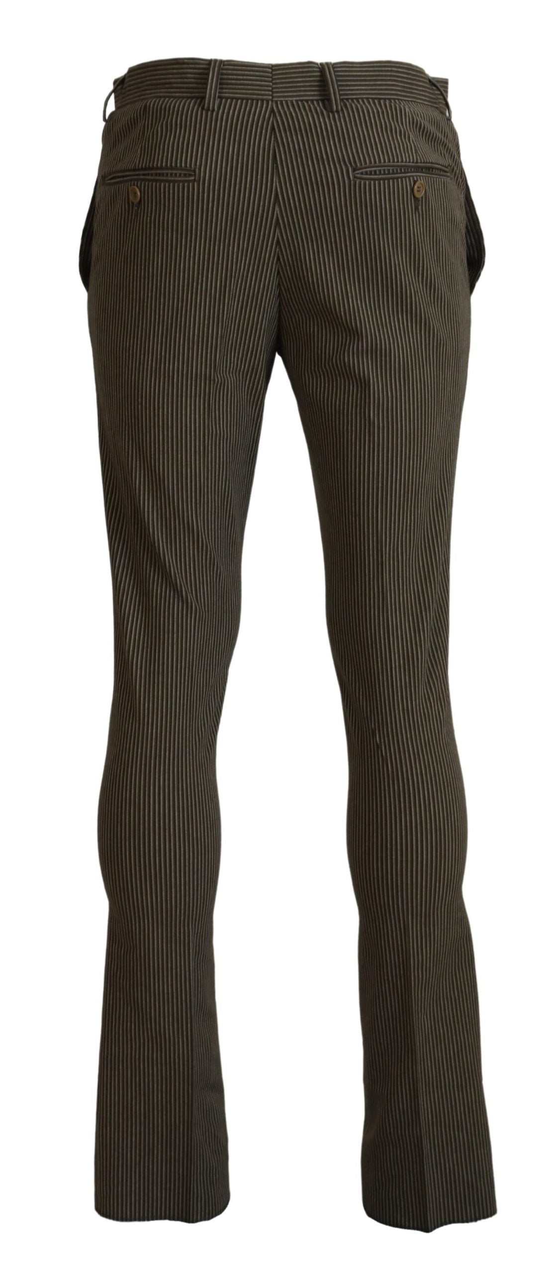 Elegant Multicolor Pure Cotton Trousers - SEHABRANDS