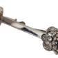 Dolce & Gabbana Elegant Sterling Silver Glass Brooch