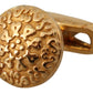 Dolce & Gabbana Elegant Gold Plated Brass Men's Cufflinks