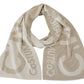 Elegant Beige Wool-Blend Scarf Wrap - SEHABRANDS