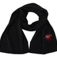 Dolce & Gabbana Elegant Black Wool Scarf Wrap