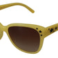 Dolce & Gabbana Chic Yellow Acetate Gradient Sunglasses