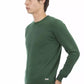 Green Cotton Men Sweater - SEHABRANDS