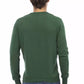 Green Cotton Men Sweater - SEHABRANDS