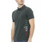 Green Cotton Men Polo - SEHABRANDS