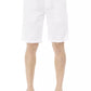 White Cotton Men's Bermuda Shorts - SEHABRANDS