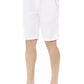 White Cotton Men's Bermuda Shorts - SEHABRANDS