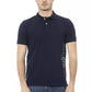 Blue Cotton Men Polo - SEHABRANDS