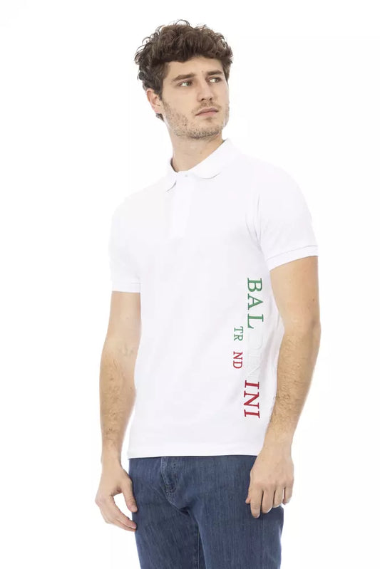 White Cotton Men Polo - SEHABRANDS