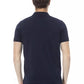 Blue Cotton Men Polo - SEHABRANDS