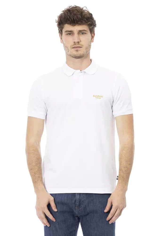 White Cotton Men Polo - SEHABRANDS