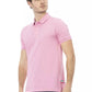 Pink Cotton Men Polo - SEHABRANDS