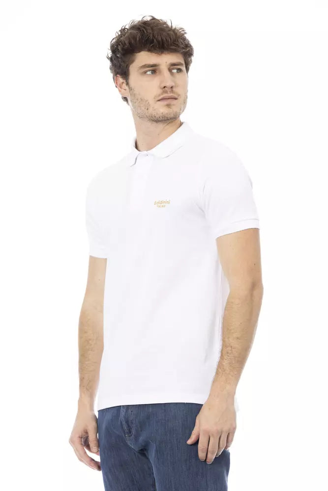 White Cotton Men Polo - SEHABRANDS