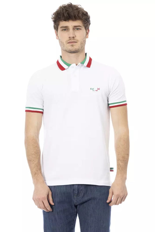 White Cotton Men Polo - SEHABRANDS