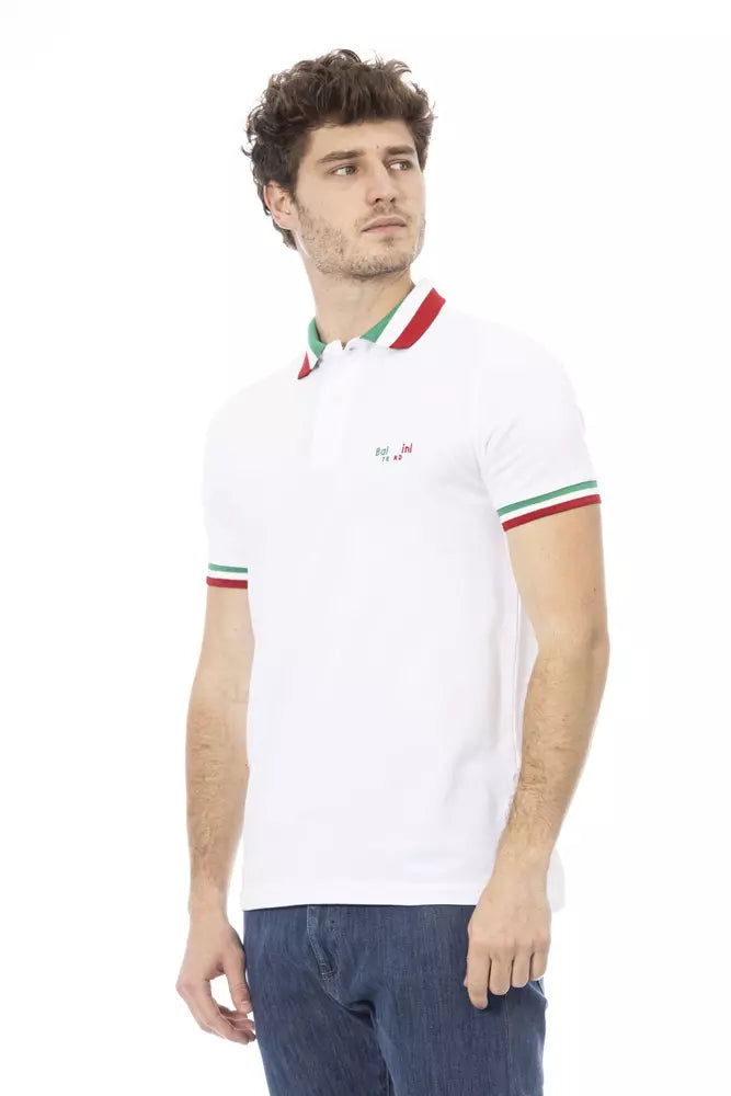 White Cotton Men Polo - SEHABRANDS