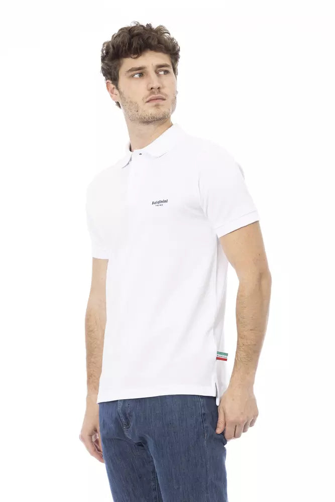 White Cotton Men Polo - SEHABRANDS