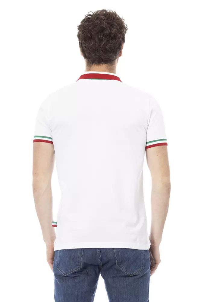 White Cotton Men Polo - SEHABRANDS