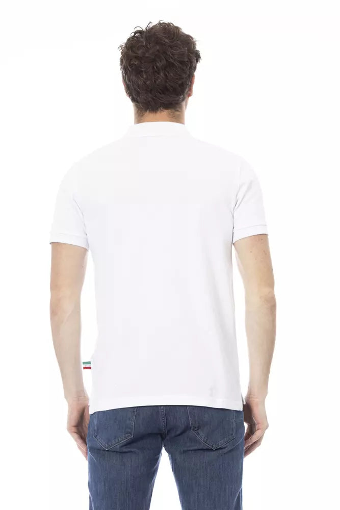 White Cotton Men Polo - SEHABRANDS