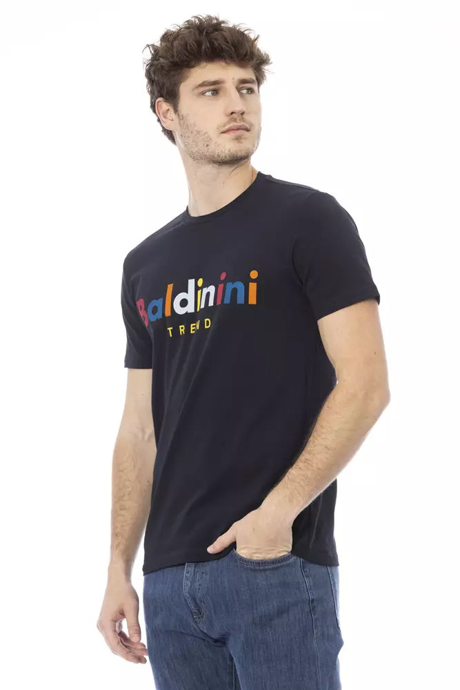 Blue Cotton Men T-Shirt - SEHABRANDS