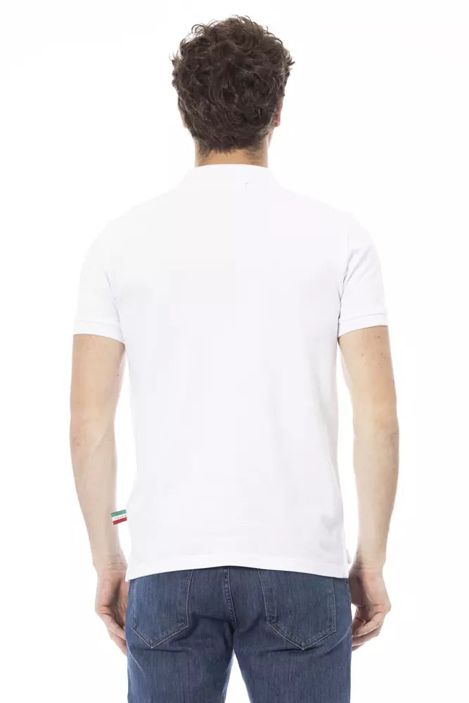 White Cotton Men Polo - SEHABRANDS