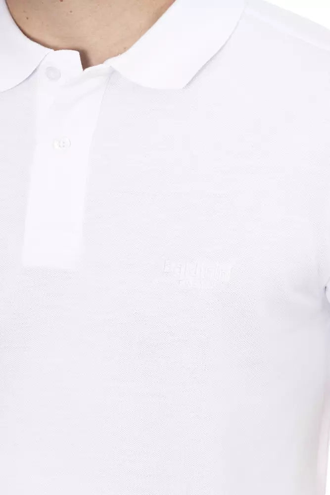 White Cotton Men Polo - SEHABRANDS