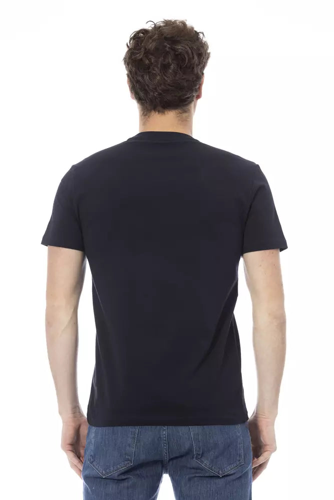 Blue Cotton Men T-Shirt - SEHABRANDS